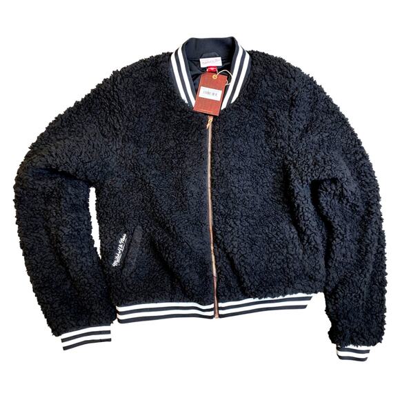 Mitchell & Ness Jackets & Blazers - Mitchell and Ness Branded The Cozy Bear Jacket, Womens XXL, Black, 120$